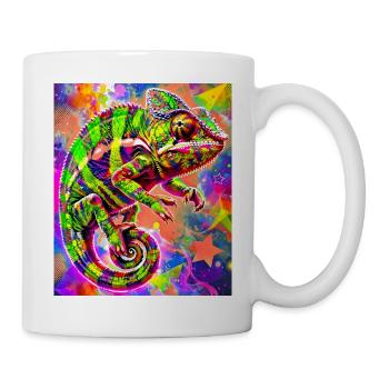 caméléon - Mug blanc - blanc - Droite