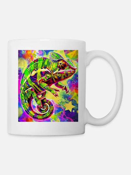 Chamäleon - Tasse - Weiß