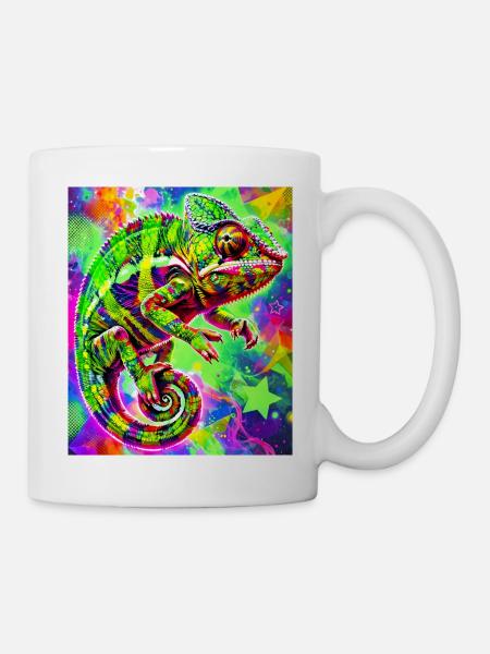 Chamäleon - Tasse - Weiß