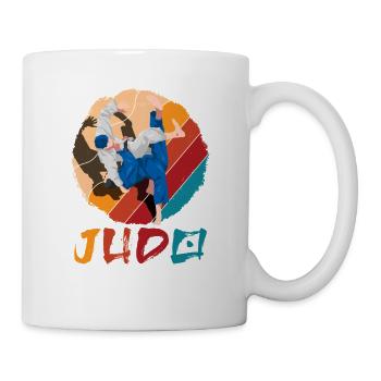 Judo Retro Vintage Arts Martial Judoka Projection - Mug blanc - blanc - Droite