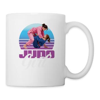 Judo Girl Retro Girl Martial Arts Judoka - Mug blanc - blanc - Droite