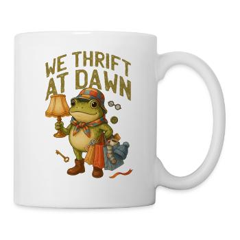 We Thrift at Dawn Frog - Mug - white - Right