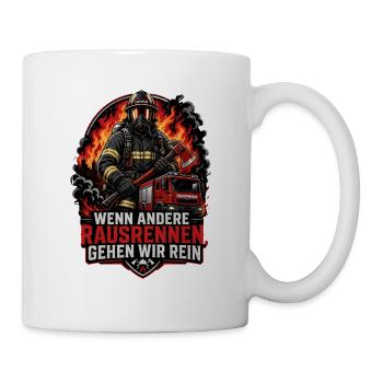 Feuerwehr - Tasse - Weiß - Rechts