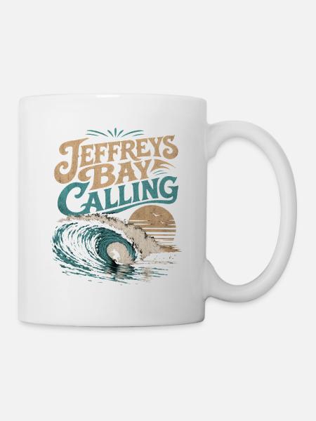 Jeffreys Bay Surfen - Tasse - Weiß