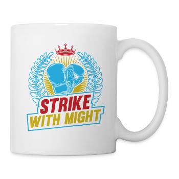 Strike With Might Gloves Boxing Gloves - Mug - white - Right