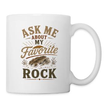 Amoureux du Rocher, Géologie, Pierres de la Nature, - Mug blanc - blanc - Droite