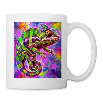 Chamäleon - Tasse - Weiß - Rechts