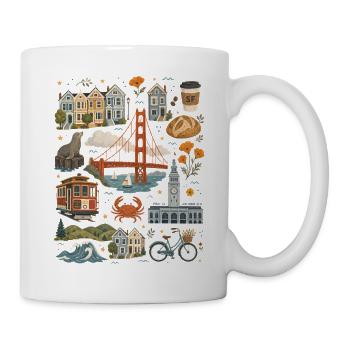 San Francisco | Golden Gate & Coastal Flair - Mug - white - Right