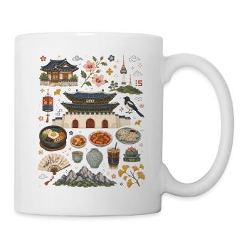 Seoul | Palaces, Street Food & Korea - Mug - white - Right