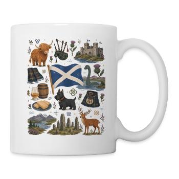 Scotland | Highlands, Kilt & Whisky - Mug - white - Right