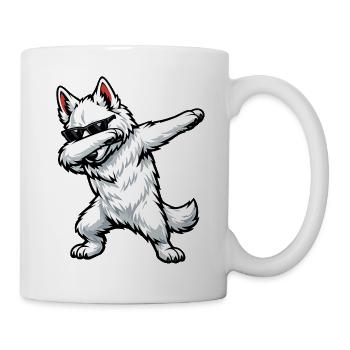 Dabbing Berger Blanc Suisse - Mug - white - Right