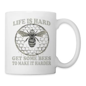 Beekeeping Supplies Beekeeper Accessories Bees Honeycomb Pattern - Mug - white - Right