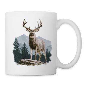Deer with Antlers Vintage - Mug - white - Right