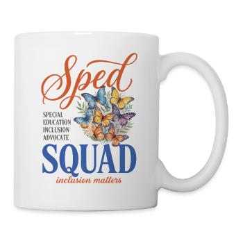 Enseignant en éducation spécialisée de l’équipe spécialisée Butterfly - Mug blanc - blanc - Droite