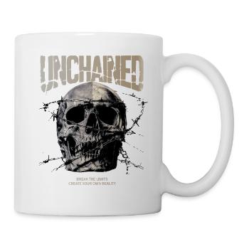 Unchained Skull Barbed Wire - Mug - white - Right