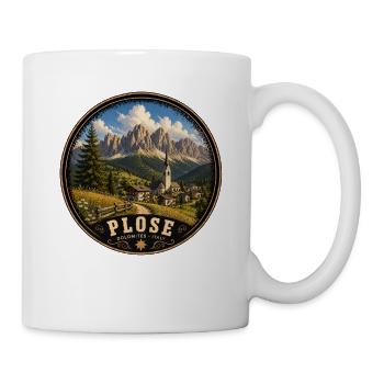 Wandern in den Dolomiten Italien - Tasse - Weiß - Rechts