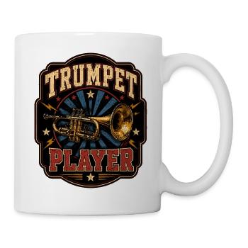 Pocket Style Trumpet Music Trumpet Player - Mug - white - Right