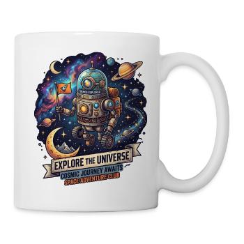 Cosmos Adventure Robot Explorer - Mug blanc - blanc - Droite