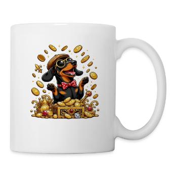 Gold Treasure Dachshund Deluxe - Mug - white - Right