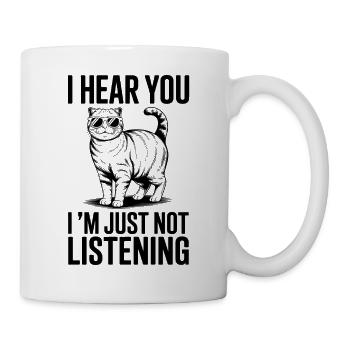 Schottische Faltohrkatze Scottish Fold Geschenk - Tasse - Weiß - Rechts