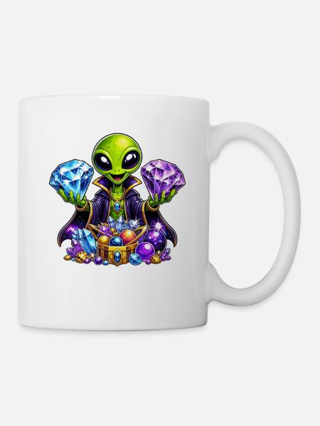 Alien Treasure Mage - Mug - white