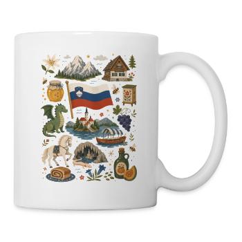 Slowenien | Alpen, Bled & Natur - Tasse - Weiß - Rechts
