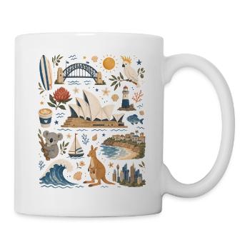 Sydney | Harbour, Surfing & Australia - Mug - white - Right