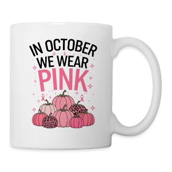 October Cancer Support Pumpkin - Mug - white - Right