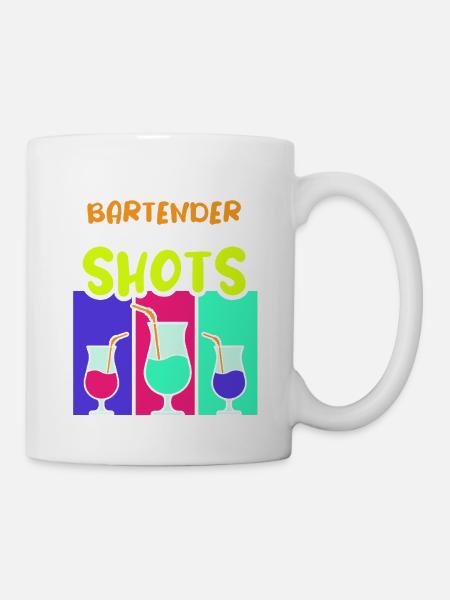 Kellner Barkeeper Ober Bar Bartender barchef - Tasse - Weiß