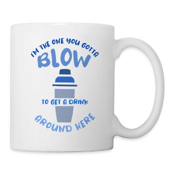 Kellner Barkeeper Ober Bar Bartender barchef - Tasse - Weiß - Rechts