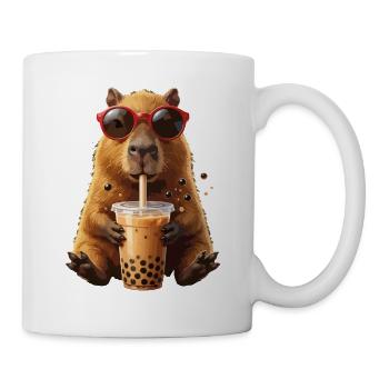 Sun hamster with bubble tea - Mug - white - Right