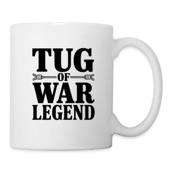 Tauziehen-Legende - Tasse - Weiß - Rechts