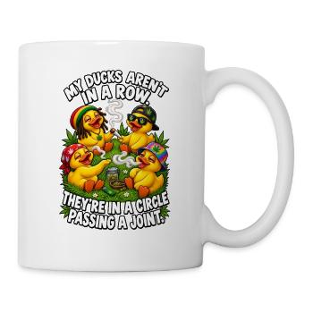 Mes canards ne sont pas en rang, ils sont en cercle Passi - Mug blanc - blanc - Droite