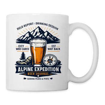 Alpine Expedition Beer Journal - Mug - white - Right
