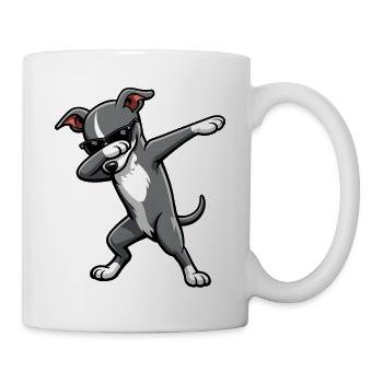 Dabbing Italienisches Windspiel - Tasse - Weiß - Rechts