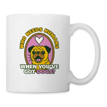 Chemise des Pug Dogs - Mug blanc - blanc - Droite