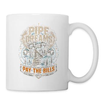 Constructeur de pipeline de couche de tuyau - Mug blanc - blanc - Droite