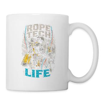 Industrial Climber Height Worker Rope Tech Life - Mug - white - Right