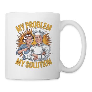 Restaurant Chef My Problem My Pictogram Dad Mom - Mug - white - Right