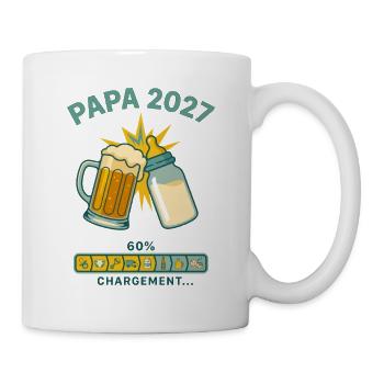 Futur Papa 2027 Chargement En Cours Humour - Mug blanc - blanc - Droite