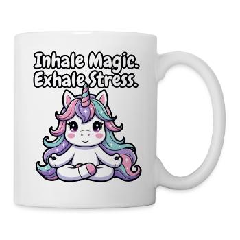 Pastel Unicorn Mindfulness - Mug - white - Right