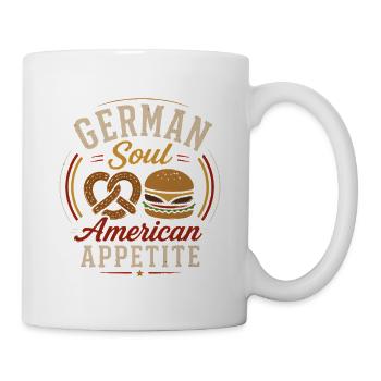 Stolz Auf Deutsche Wurzeln In Amerika - Tasse - Weiß - Rechts