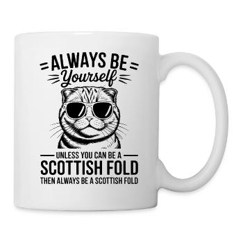 Scottish Folding Cat Scottish Fold Gift - Mug - white - Right