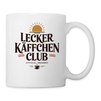 Kaffee Lecker Käffchen Club Espresso Cafe Barista - Tasse - Weiß - Rechts