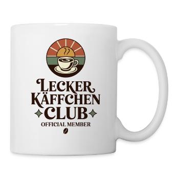 Kaffee Lecker Käffchen Club Espresso Cafe Barista - Tasse - Weiß - Rechts