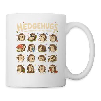 Hedgehugs Cute Hedgehog Mood Table Like - Mug - white - Right