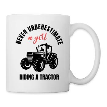 Tractor Girl Power - Mug - white - Right