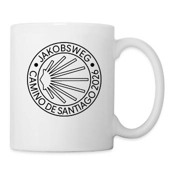Camino de Santiago 2026 | Jakobsweg Stempel - Tasse - Weiß - Rechts