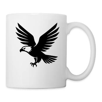 Adler Vogel im flug Modus  - Tasse - Weiß - Rechts