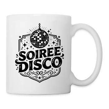 Disco-Nacht - Tasse - Weiß - Rechts